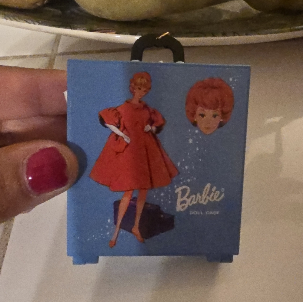 Vintage Style Figurine with Red and White Dress